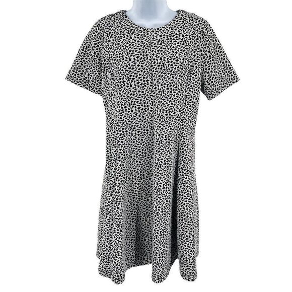 Anthropologie Hutch Skater Fit and Flare Print Dress Large - Picture 1 of 6